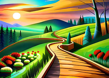 Painted Path To Heaven