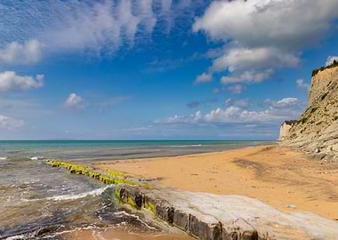 Sandy beach, Corfu, Greece