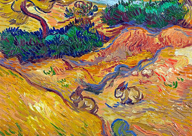 Landscape with Rabbits