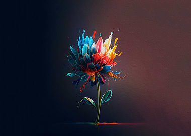 Neon Oil Flower