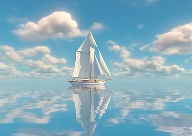 Sailboat on the beach