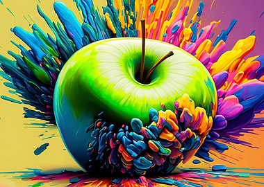exploding apple