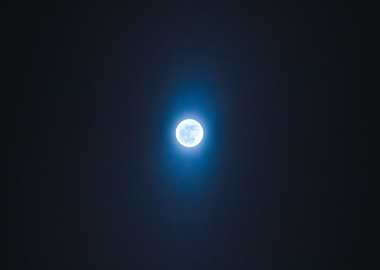 Shiny blue Moon