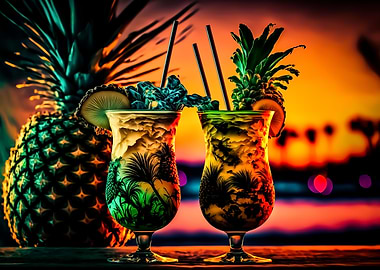 Pina Colada Cocktails