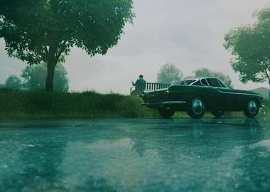 Overcast Meadow Scene 2 3D