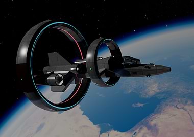 Spaceship 3D Render