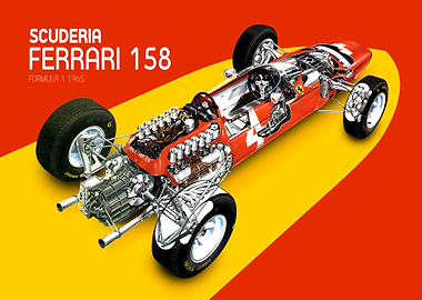 Ferrari 158 F1 cutaway