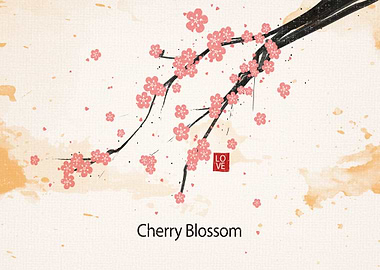 Cherry blossom flower