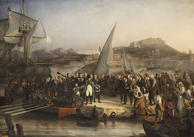 Napoleon I leaving