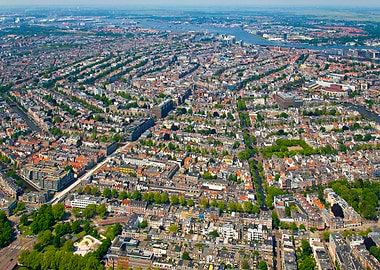 Aerial view Amsterdam