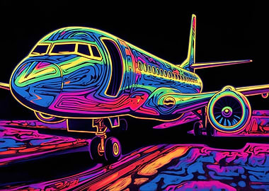 plane neon