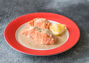 Coconut milk salmon