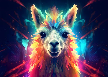 Cyberpunk Space Llama