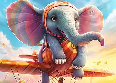 Elephant in plane