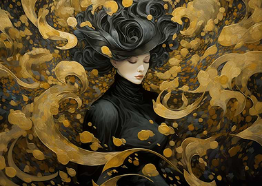 Asian art portret woman