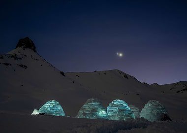 Igloos under the stars
