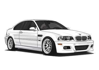BMW E46 M3 Coupe White
