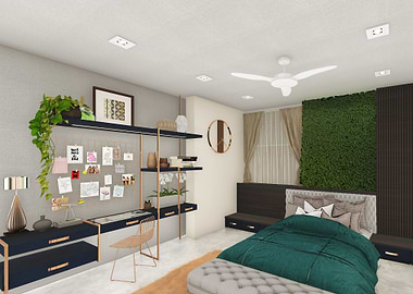 cozy bedroom interior