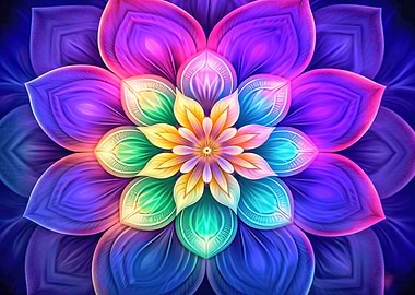 Electric Flower Mandala