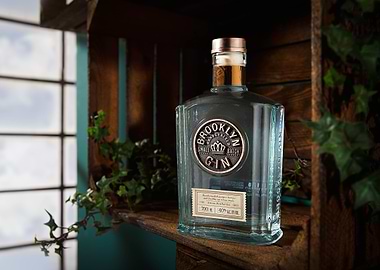 American Gin in wood crate