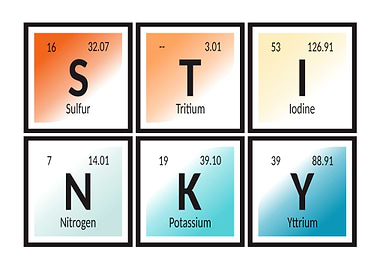 Stinky Periodic Table