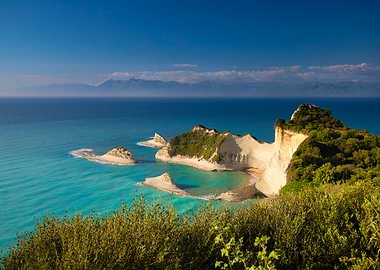 Sea landscape Greek Island