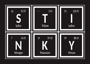 Stinky Table of Elements