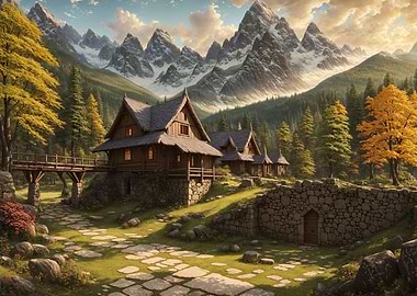 Cozy Cabin in a Forest