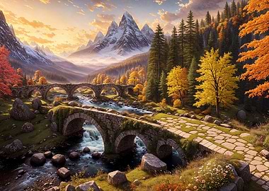 Medieval Bridge Ruins