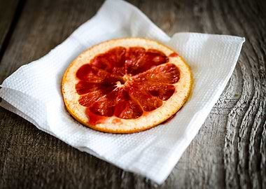 Baked grapefruit