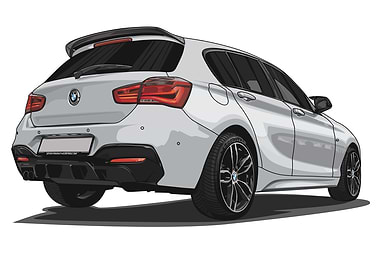 BMW F20 1 Series White
