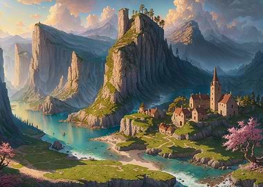 Medieval Coastal Village