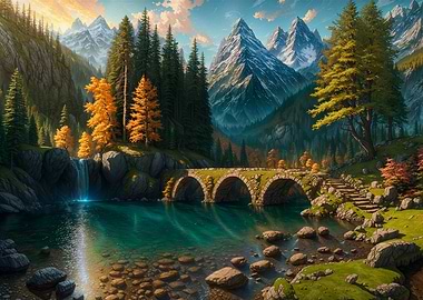 Medieval Bridge Ruins