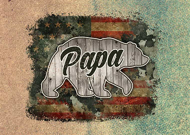 US Flag Papa Bear