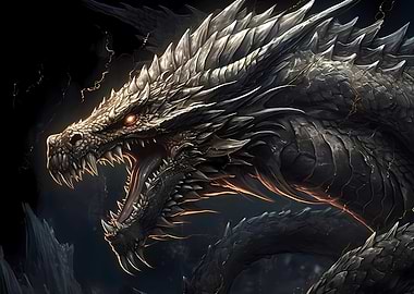 Powerful Golden Dragon