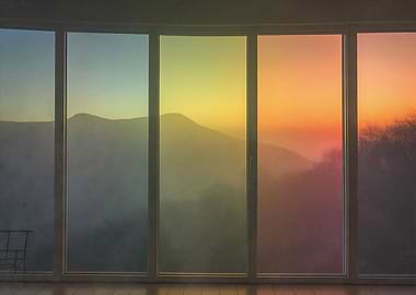 Rainbow Mirror Nature View