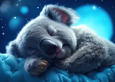 Cute Sleeping Koala