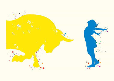 Strong Woman Black White