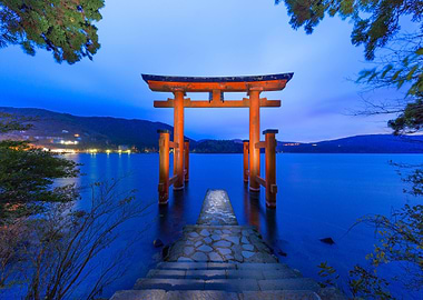 Torii of Hakone Shrine