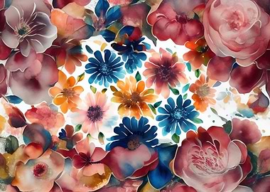 Floral vintage style