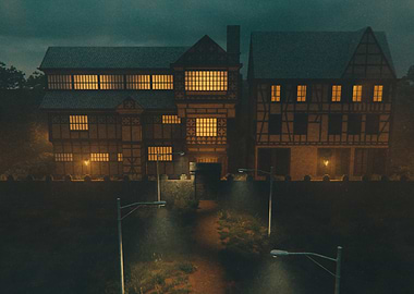 Surreal House Scene 3 3D