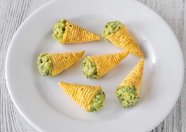 Tortilla chips guacamole