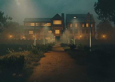 Surreal House Scene 1 3D