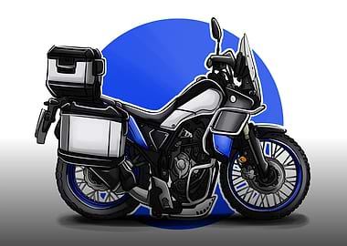 YAMAHA TENERE 700 CARTOON