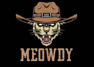 Meowdy cat cowboy