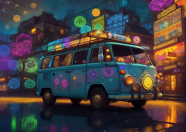 Hippie van
