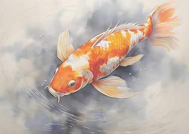 Calming Zen Koi Fish Japan