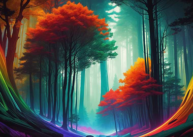 Rainbow Forest 05 Wide