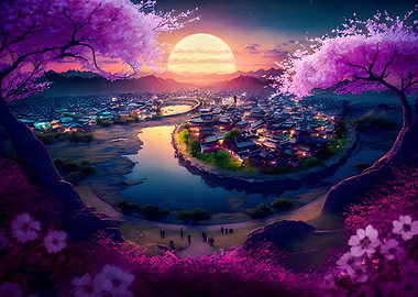 Sunsrise in the japanese