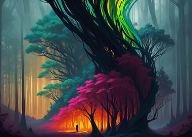 Rainbow Forest 02 Wide